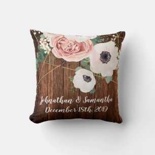 Personalisierte geometrische Rose von 16"x16" Dreh Kissen