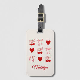 Personalisierte Gepäckmarke Geschenk Cherry Bachel Gepäckanhänger