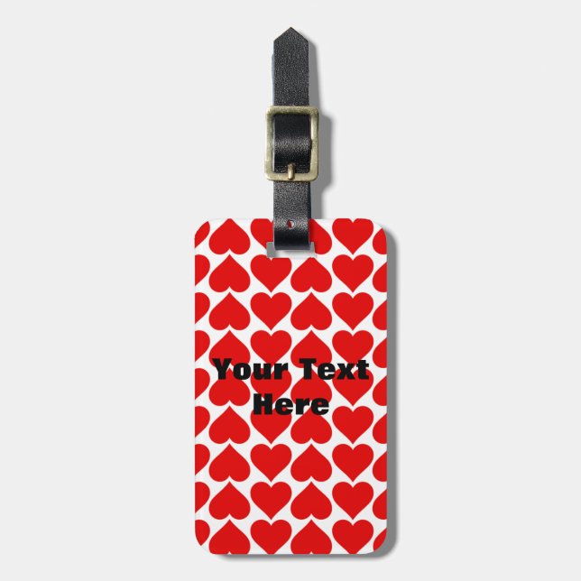 Personalisierte Gepäckmarken (Valentine) Gepäckanhänger (Vorderseite vertikal)