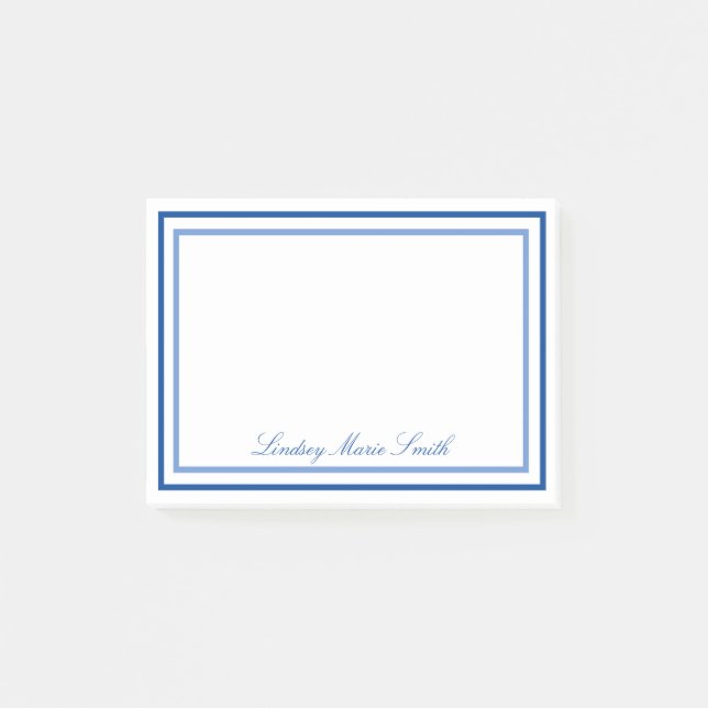 PERSONALISIERTE GERAHMTE Post-it-Notizen Post-it Klebezettel (Vorderseite)