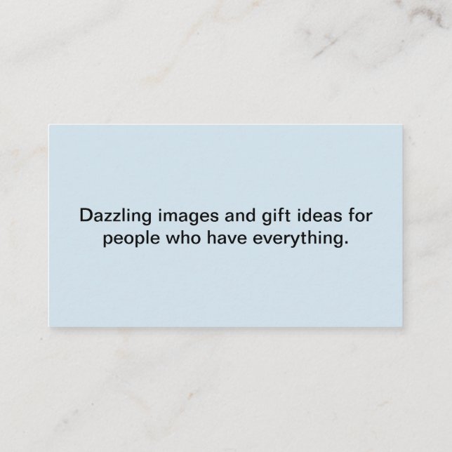 Personalisierte Geschäftskarte Visitenkarte (Rückseite)