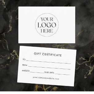 Personalisierte Geschäftslogo-Einfache Geschenkkar Visitenkarte