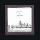 Personalisierte Geschenkboxen Chicago Skyline Kiste<br><div class="desc">Diese personalisierte Geschenkboxen ist perfekt als Gastgeschenk Hochzeit oder als Geschenk für die Neuvermählten!</div>
