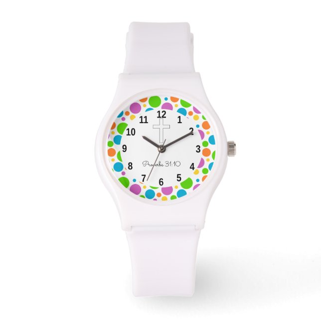 Personalisierte Geschenke Frauen - Bibelschrift Armbanduhr (Vorderseite)
