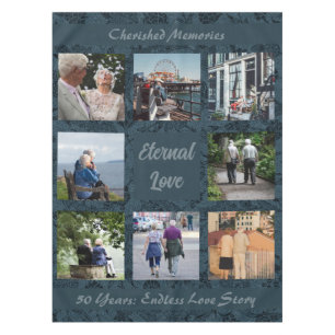 Personalisierte Geschenke für ältere Eltern grün Tischdecke