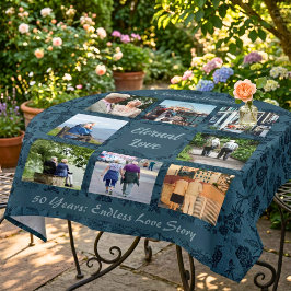 Personalisierte Geschenke für ältere Eltern grün Tischdecke