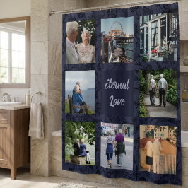 Personalisierte Geschenke für ältere Elternpaare B Duschvorhang