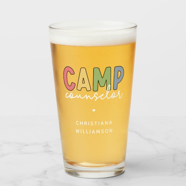 Personalisierte Geschenke für Camp-Berater Glas (Vorne (Gefüllt))