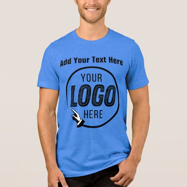 Personalisierte Geschenke für das Logo-Foto hinzuf Tri-Blend Shirt (Vorderseite)