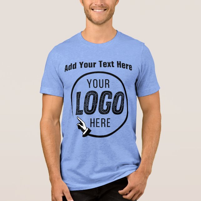 Personalisierte Geschenke für das Logo-Foto hinzuf Tri-Blend Shirt (Vorderseite)