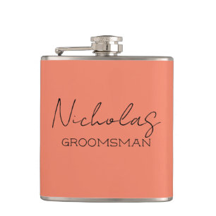 Personalisierte Geschenke für den Bräutigam Flachmann