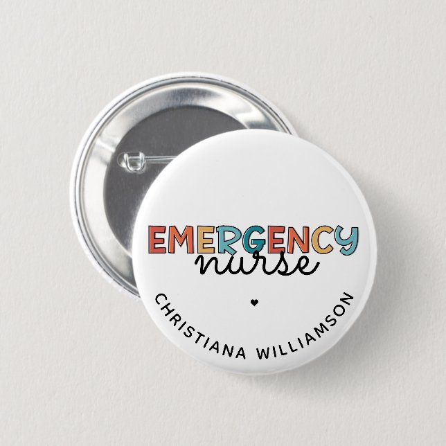 Personalisierte Geschenke für die Krankenversicher Button (Vorne & Hinten)