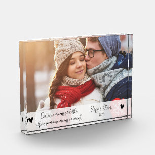 Personalisierte Geschenke für Fernbeziehungen Fotoblock