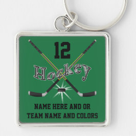 Personalisierte Geschenke für Hockey-Spieler, Schlüsselanhänger