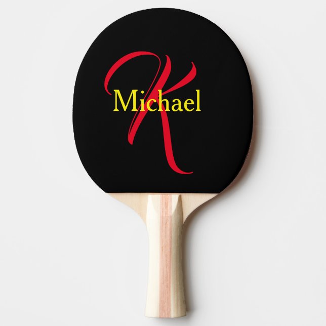 Personalisierte Geschenke für Männer - Mit Monogra Tischtennis Schläger (Vorderseite)