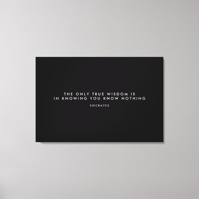 Personalisierte Geschenke für Männer Zitat gezackt Leinwanddruck (Vorderseite)
