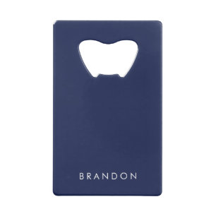 Personalisierte Geschenke für Men Navy Blue Flasch Kreditkarten Flaschenöffner