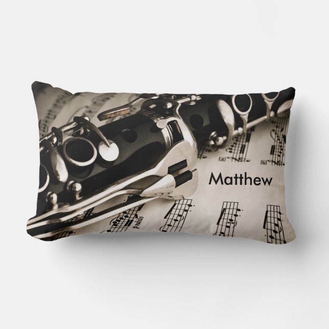 Personalisierte Geschenke für OboistsClarinetists Lendenkissen (Vorderseite)