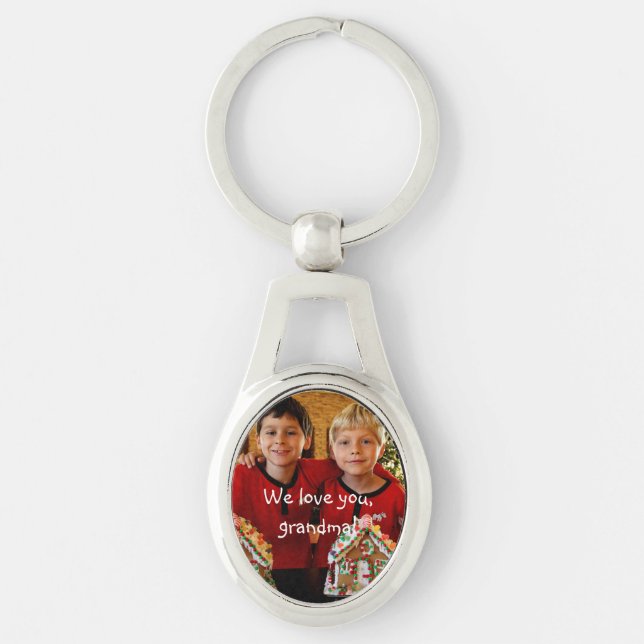 Personalisierte Geschenke für Oval-Schlüsselketten Schlüsselanhänger (Vorderseite)