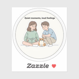 Personalisierte Geschenke für Paare und Hundeliebh Aufkleber
