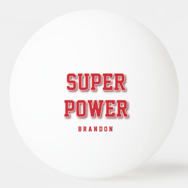 Personalisierte Geschenke für seine Red Ping Pong  Tischtennisball (Vorderseite)