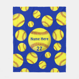 Personalisierte Geschenke für Softball-Liebhaber, Fleecedecke