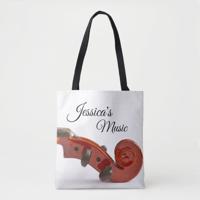 Personalisierte Geschenke für Violinen-Spieler Tasche (Vorderseite)