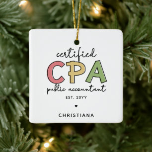 Personalisierte Geschenke von Wirtschaftsprüfern m Keramikornament