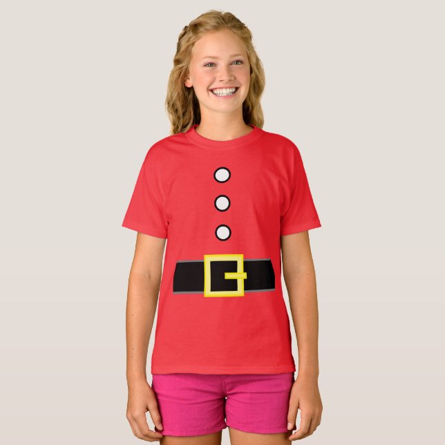 Personalisierte Geschenke Weihnachten ELF ANZUG Ge T-Shirt (Vorne ganz)
