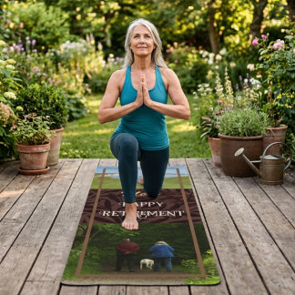 Personalisierte Geschenke zum glücklichen Ruhestan Yogamatte