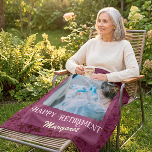 Personalisierte Geschenke zur Pensionierung für gl Fleecedecke