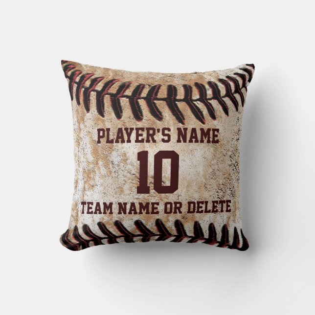 Personalisierte Geschenkideen für Baseball-Spieler Kissen (Vorderseite)