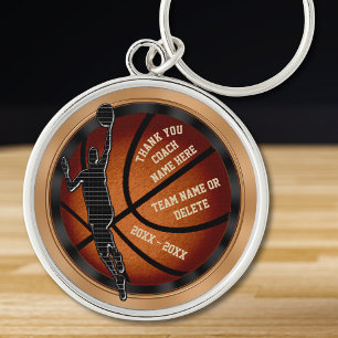 Personalisierte Geschenkideen für Basketballtraine Schlüsselanhänger