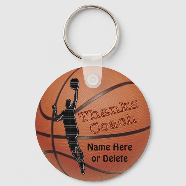 Personalisierte Geschenkideen für Basketballtraine Schlüsselanhänger (Vorderseite)