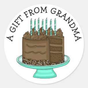 Personalisierte Geschenkmarke Ein Geschenk von Runder Aufkleber