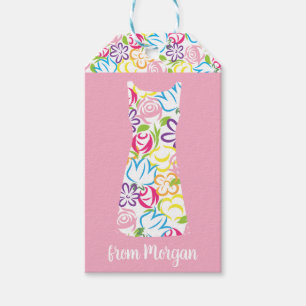 Personalisierte Geschenkmarke für die Blumenversch Geschenkanhänger