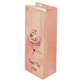 Personalisierte Geschenktasche am Galentinstag Geschenktüte Für Weinflaschen