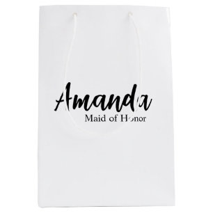 Personalisierte Geschenktasche, Brautjungfer Anden Mittlere Geschenktüte