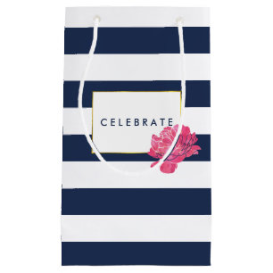 Personalisierte Geschenktaschen für Navy Strip & P Kleine Geschenktüte