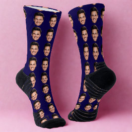 Personalisierte Gesichtsfoto-Socken, Laden Sie Ihr Socken