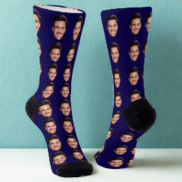 Personalisierte Gesichtsfoto-Socken, Laden Sie Ihr Socken