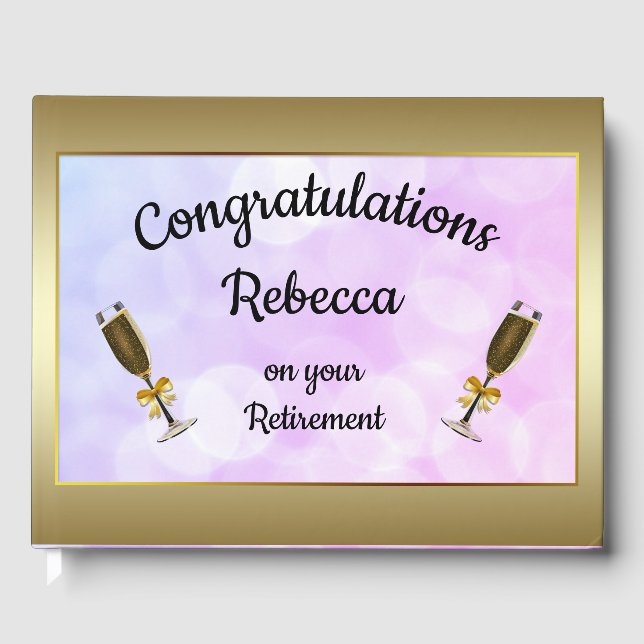 Personalisierte Gestaltung der Altersvorsorge Gästebuch (Vorderseite)