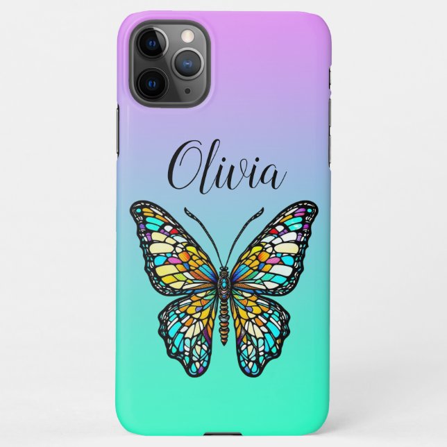Personalisierte, gestanzte Glaskugel iPhone Hülle (Rückseite)