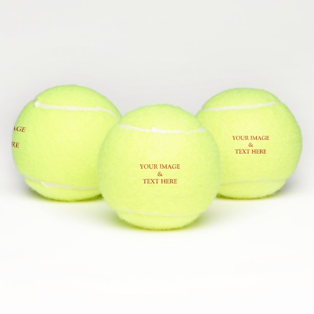 Personalisierte Gewohnheit Ihr eigenes Foto Tennisbälle (Multi)