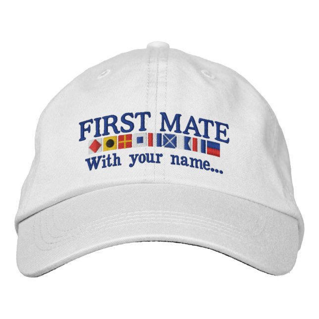 Personalisierte Gewohnheit Ihre erster Bestickte Baseballkappe (Vorderseite)