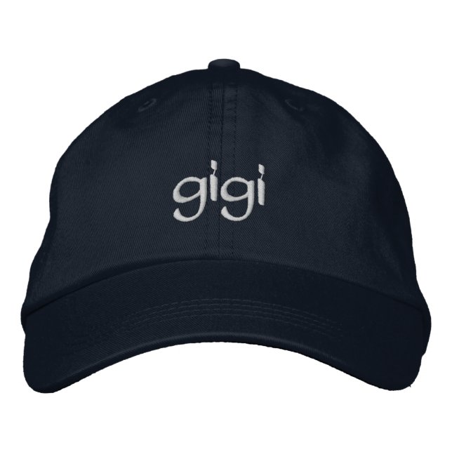 Personalisierte "Gigi" bestickte Baseballkappe (Vorderseite)