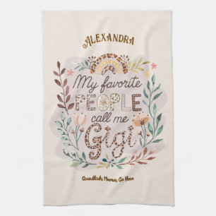 ❤️ Personalisierte GIGI-Geschenke Hinzufügen von G Geschirrtuch
