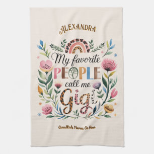 ❤️ Personalisierte GIGI-Geschenke Hinzufügen von G Geschirrtuch