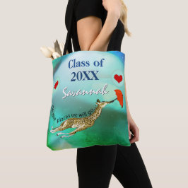 Personalisierte Giraffe, die Orte, an die wir gehe Tasche
