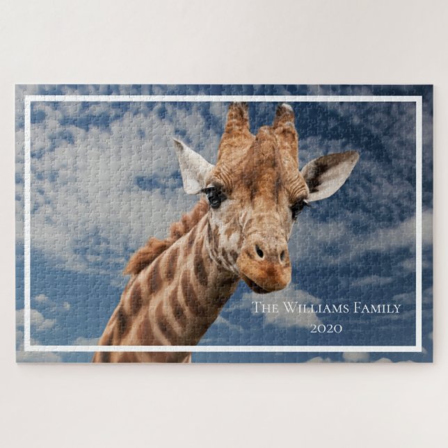 Personalisierte Giraffe Riesig (Horizontal)